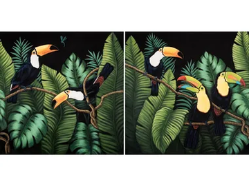 Tucan I & II - Canvas Painting by NOVOCUADRO ART COMPANY - view 2